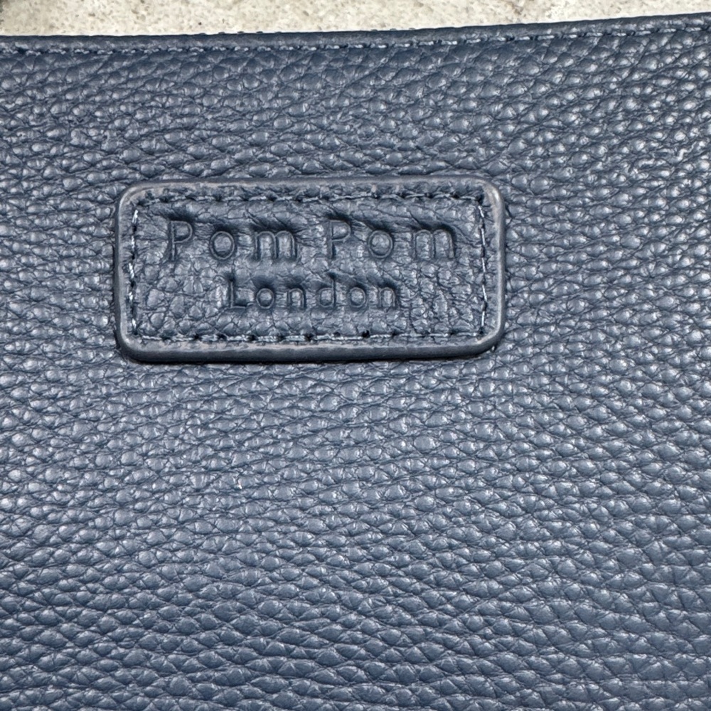 Pom Pom Chelsea Coin Leather Purse with Gold Accents - Picture 2 of 5